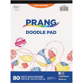 Prang - Doodle Pad, White, 9" x 12", 80 Sheets