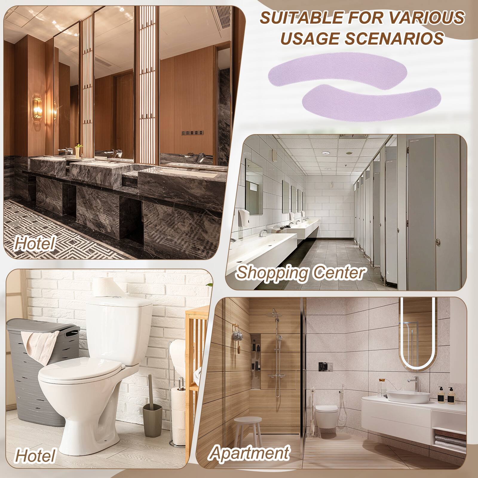 SUITABLE FOR VARIOUS USAGE SCENARIOS

- Hotel
- Shopping Center
- Hotel
- Apartment