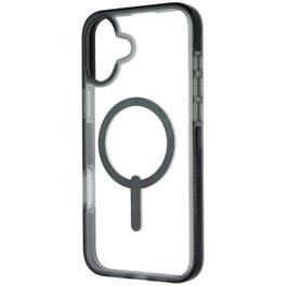 ZAGG - Santa Cruz Snap Case for MagSafe for Apple iPhone 16 Plus - Clear/Black - Multicolor