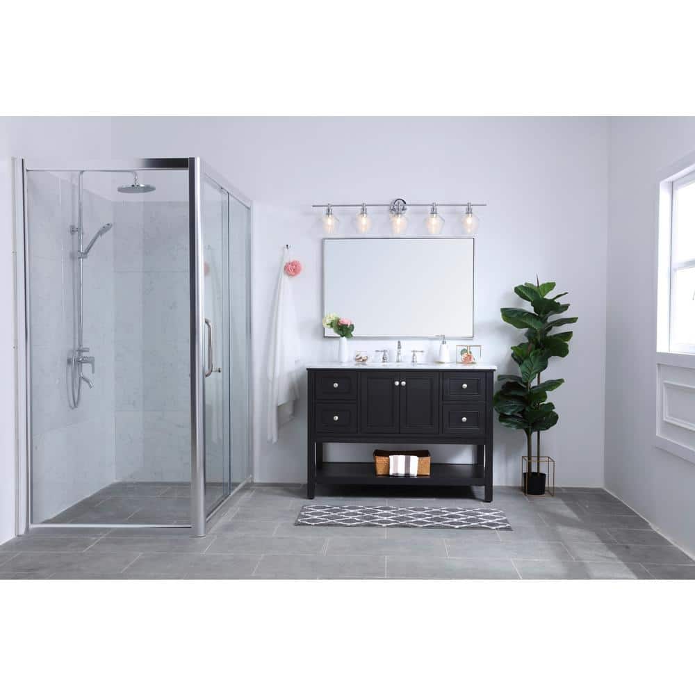 Living District - Gene 5 light Wall sconce - Chrome And Clear Glass price history on PriceWatchPro