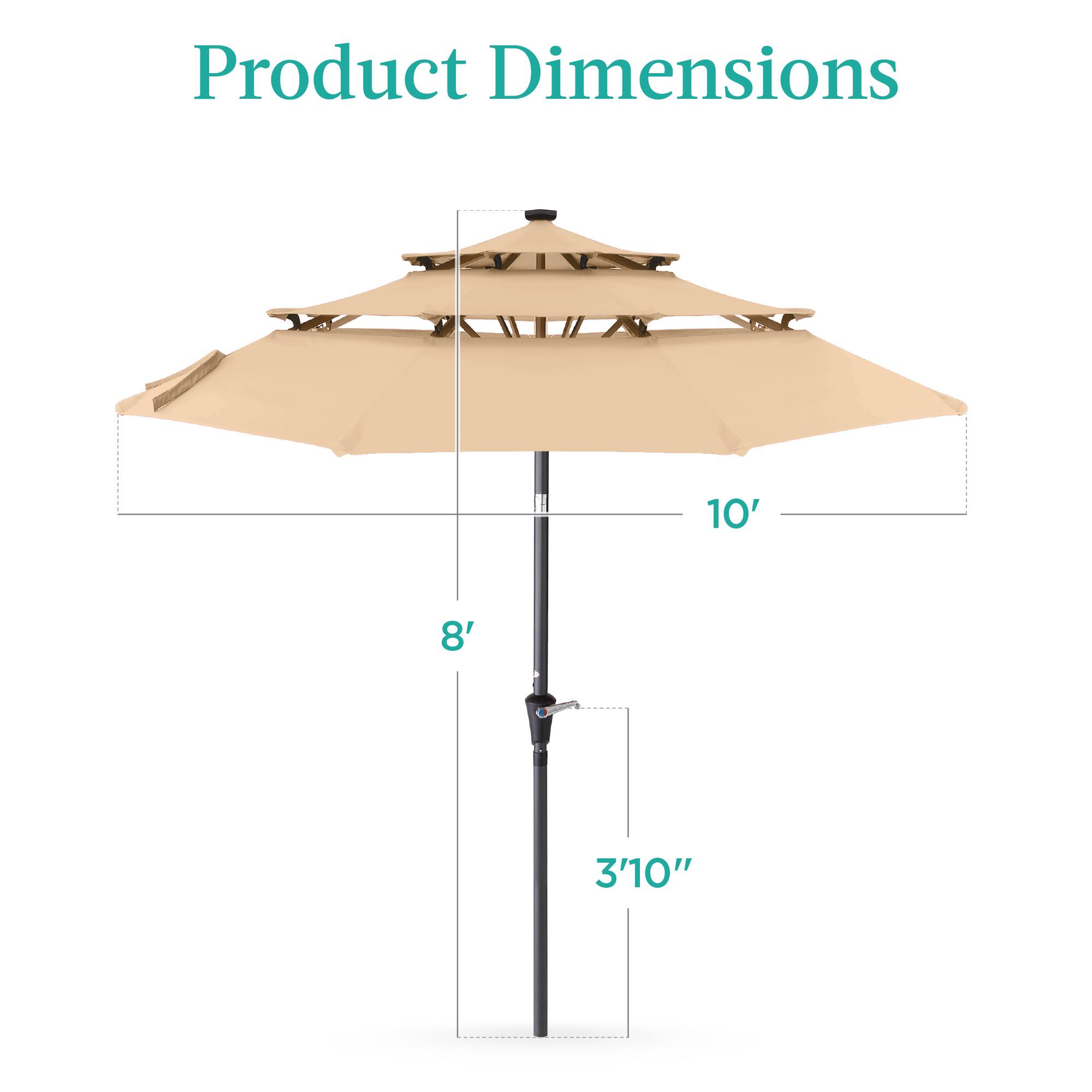 Product Dimensions

10'  
8'  
3'10"