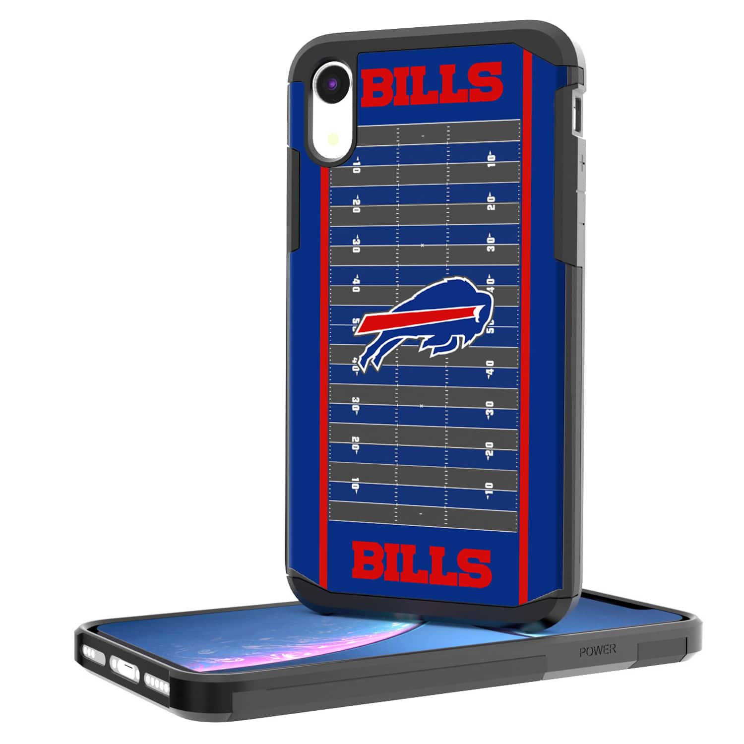 Keyscaper - NFL - Buffalo Bills iPhone Rugged Field Design Case - 16 - Multicolor