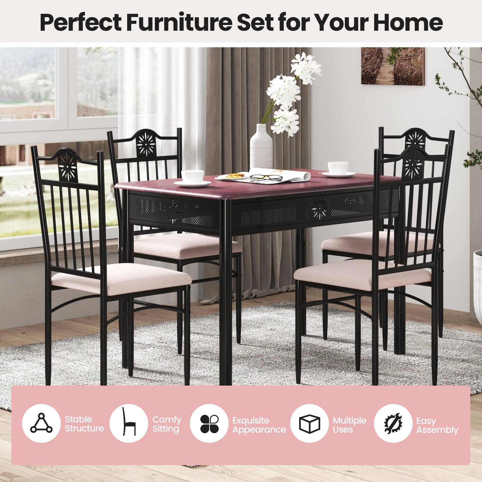 Perfect Furniture Set for Your Home

Stable Structure
Comfy Sitting
Exquisite Appearance
Multiple Uses
Easy Assembly