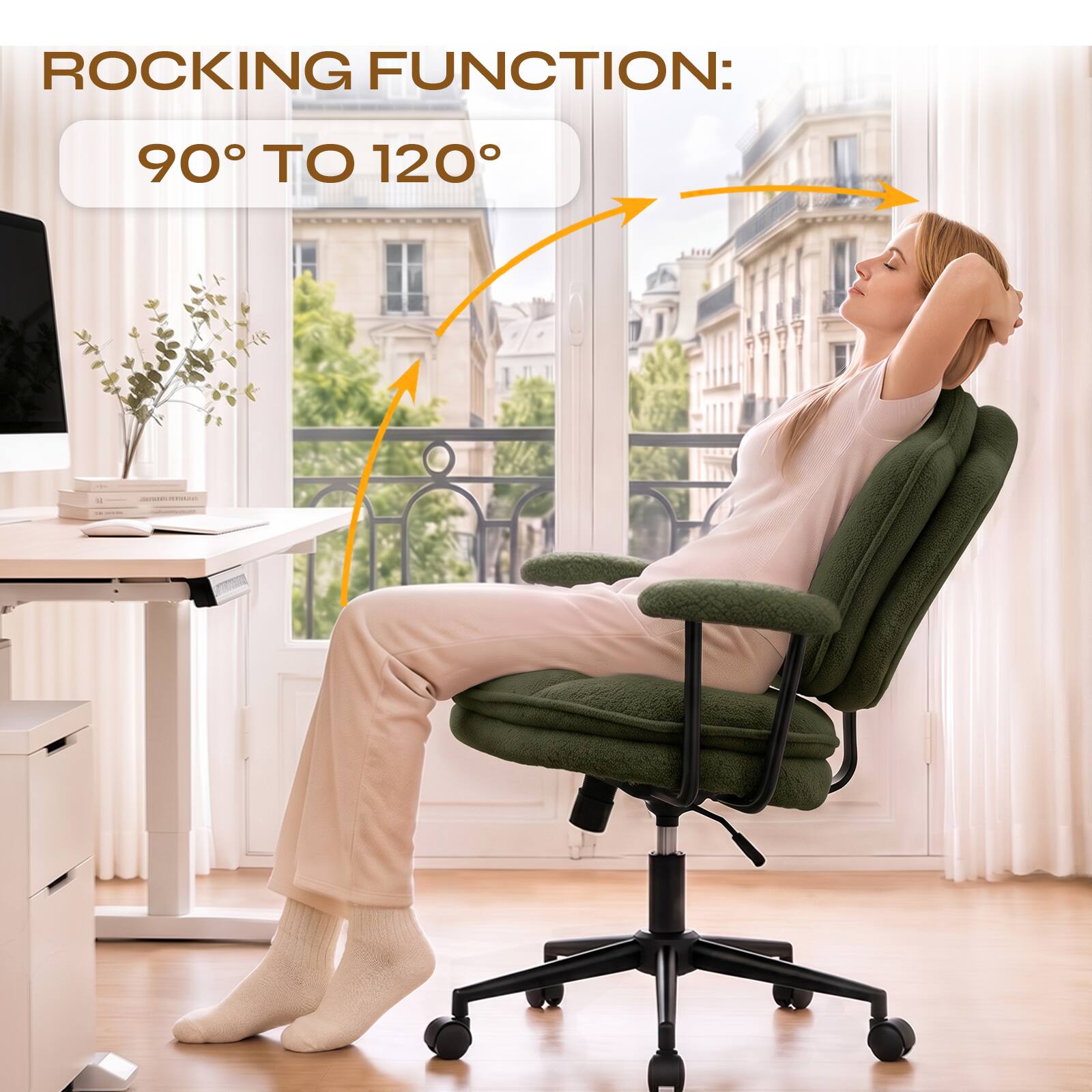 ROCKING FUNCTION:
90° TO 120°