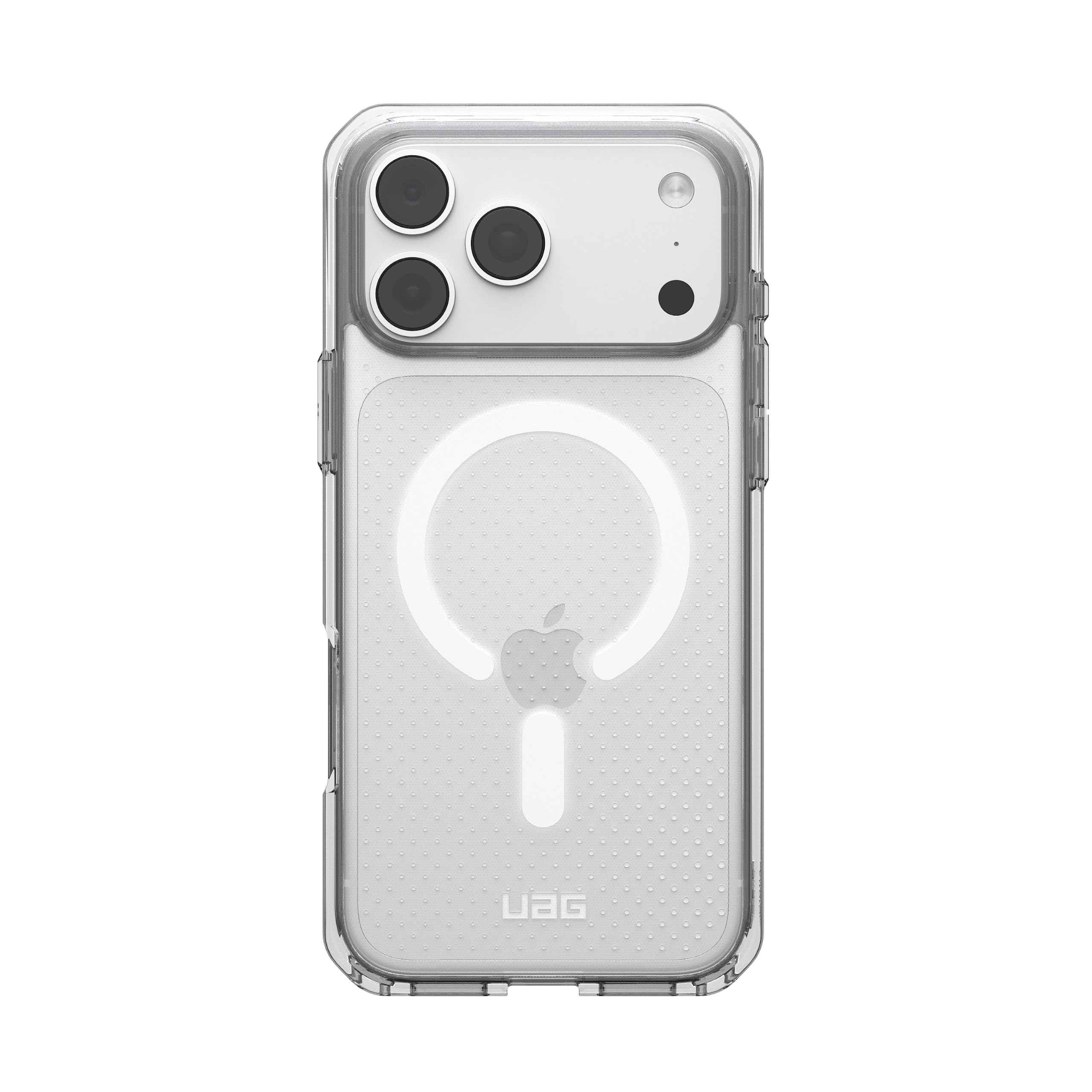 Alt View 2. UAG - iPhone 18 Pro Max Case/iPhone 17 Pro Max Case with MagSafe, Ultra-Slim & Sleek Dot Pattern, Dot - Ice/Smoke.