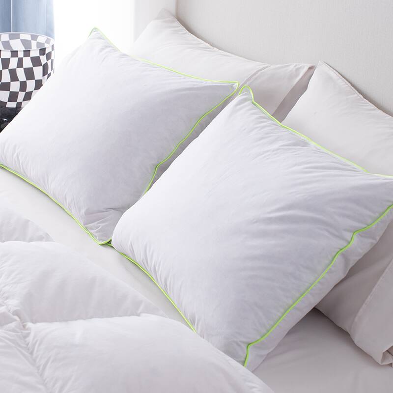 Alt View 4. KASENTEX - KASENTEX – Set of 2 Down and Feather Pillow – Cotton Blend Cover – White - White.