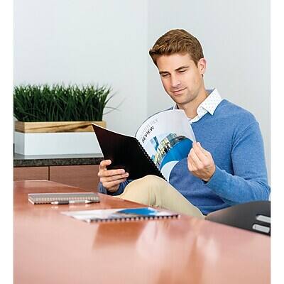 Back. Fellowes - Binding Covers, 11-1/4" x 8-3/4", Classic Navy, 200/Pack (52136).