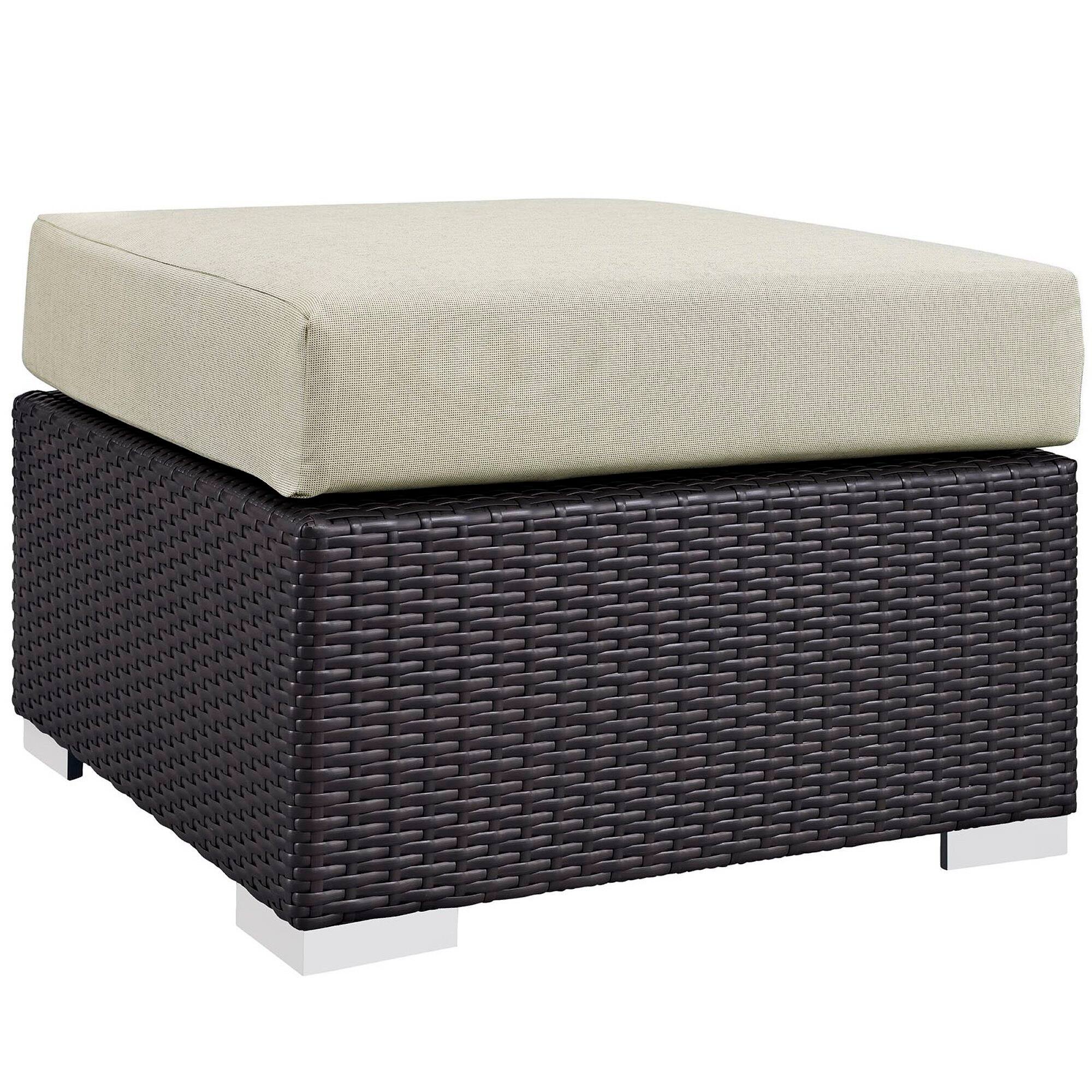 Alt View 1. Modway - Convene 4-Piece Outdoor Patio Sectional Set - Espresso Beige.