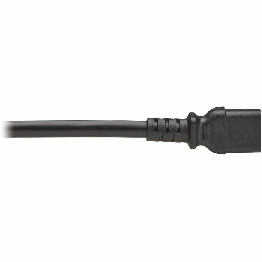 Alt View 1. Tripp Lite - Tripp Lite series P032-E06 Power Extension Cord - For Computer, Monitor, HDTV, PDU, Printer, Server, Tablet, UPS - Black.