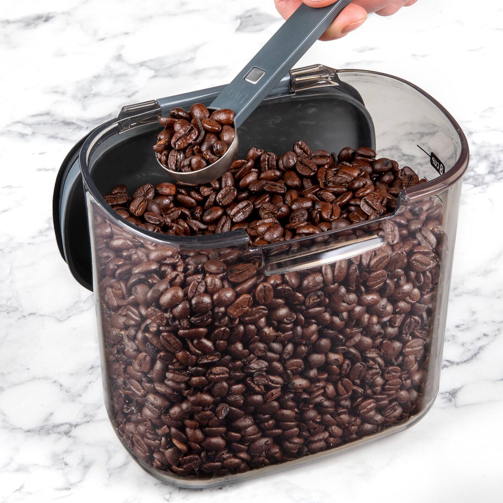 Alt View 5. Progressive International - ProKeeper+ Airtight Coffee Storage Container, Clear Plastic - Clear.