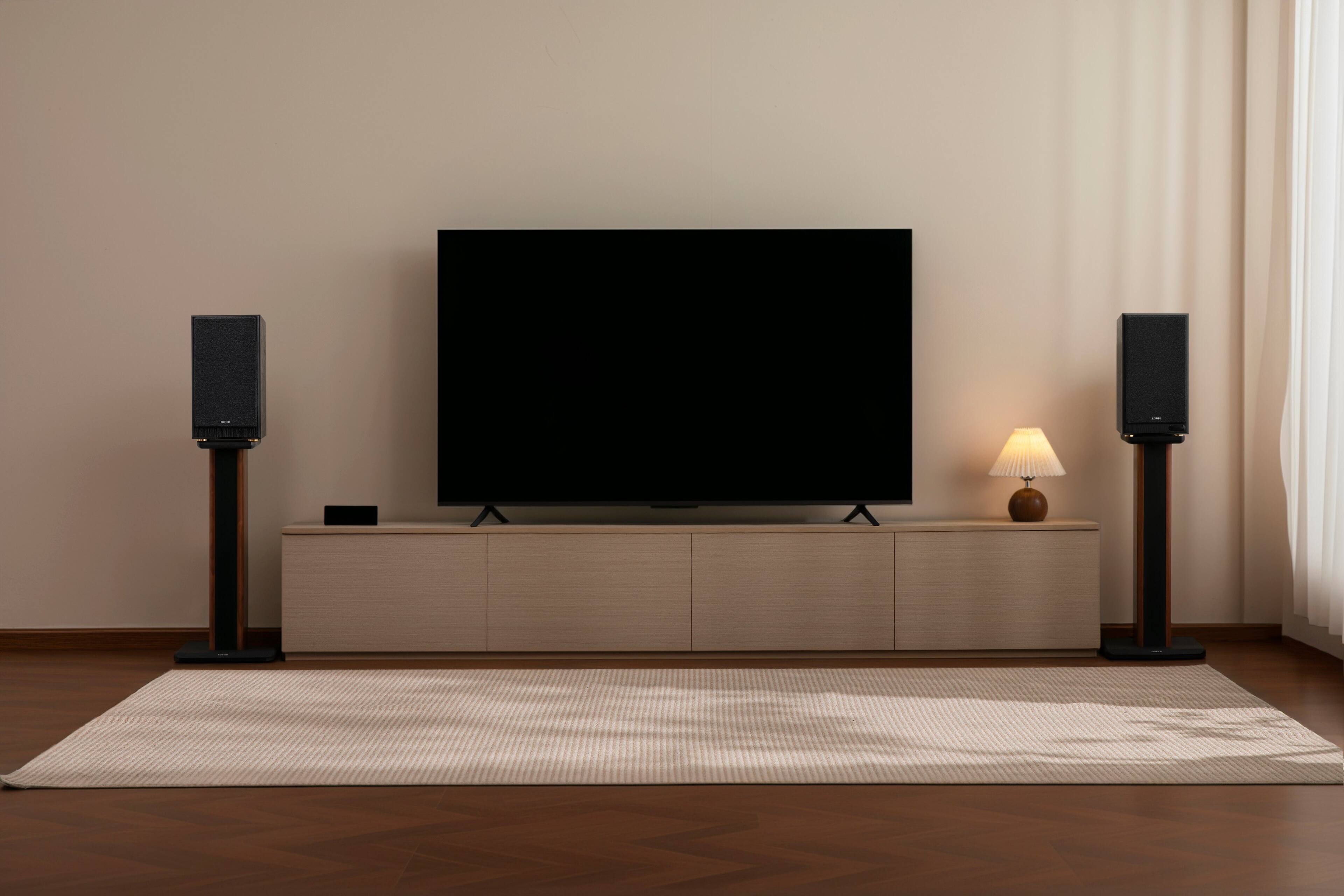 Alt View 8. Edifier - R2750DBMKII Audiophile Active Bookshelf Bluetooth 6.0 and Optical Input - 2.0 Speaker (Pair) - Brown.