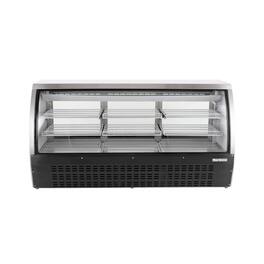 Magic Chef - Commercial 82 in. 32 cu. ft. Refrigerated Deli Case in Black - Stainless Steel
