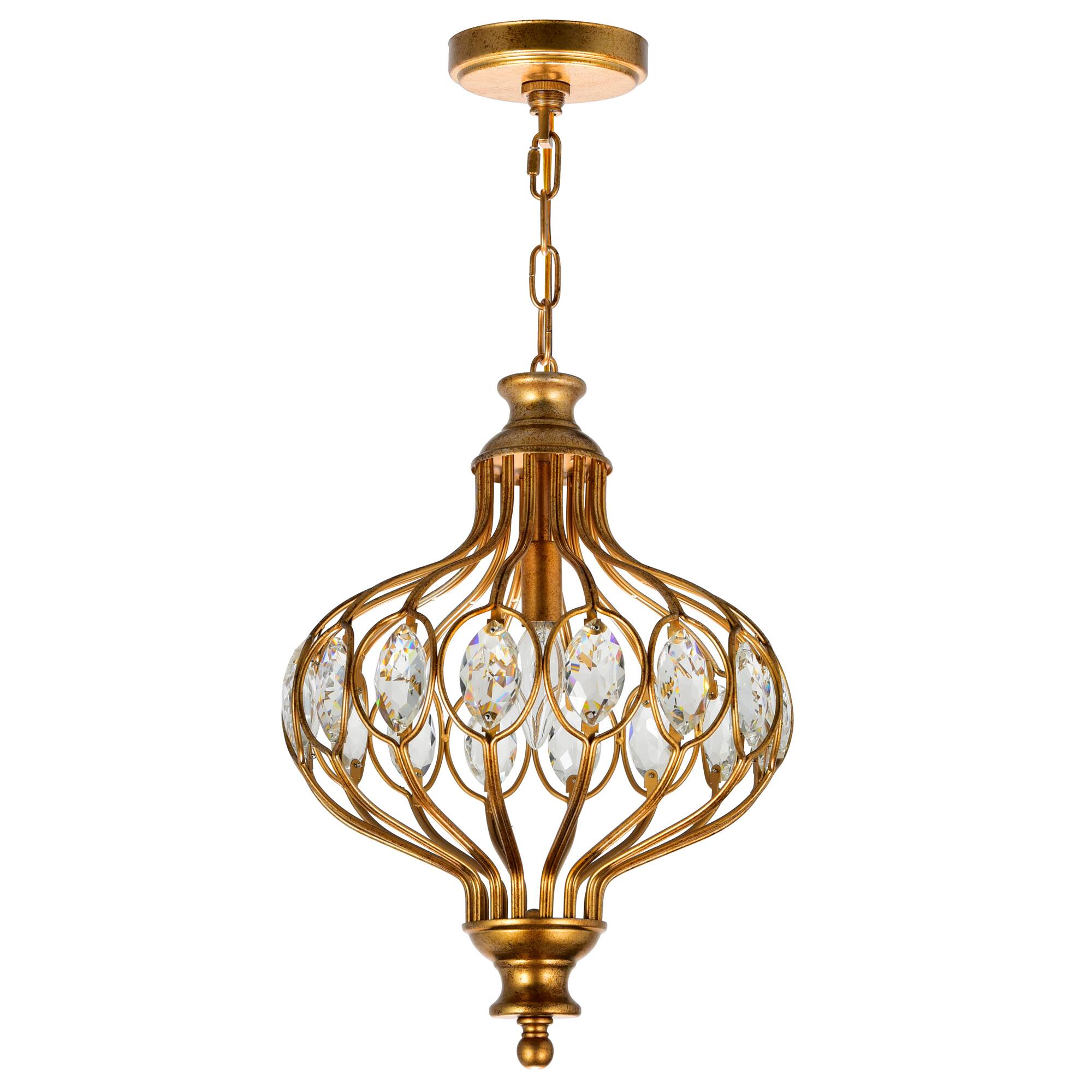 Back. CWI Lighting - Altair 1 Light Chandelier With Antique Bronze Finish - Antique Bronze.