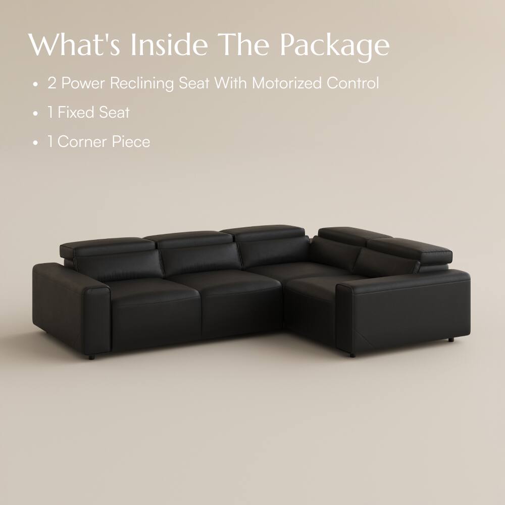 What's Inside The Package
- 2 Power Reclining Seat With Motorized Control
- 1 Fixed Seat
- 1 Corner Piece
