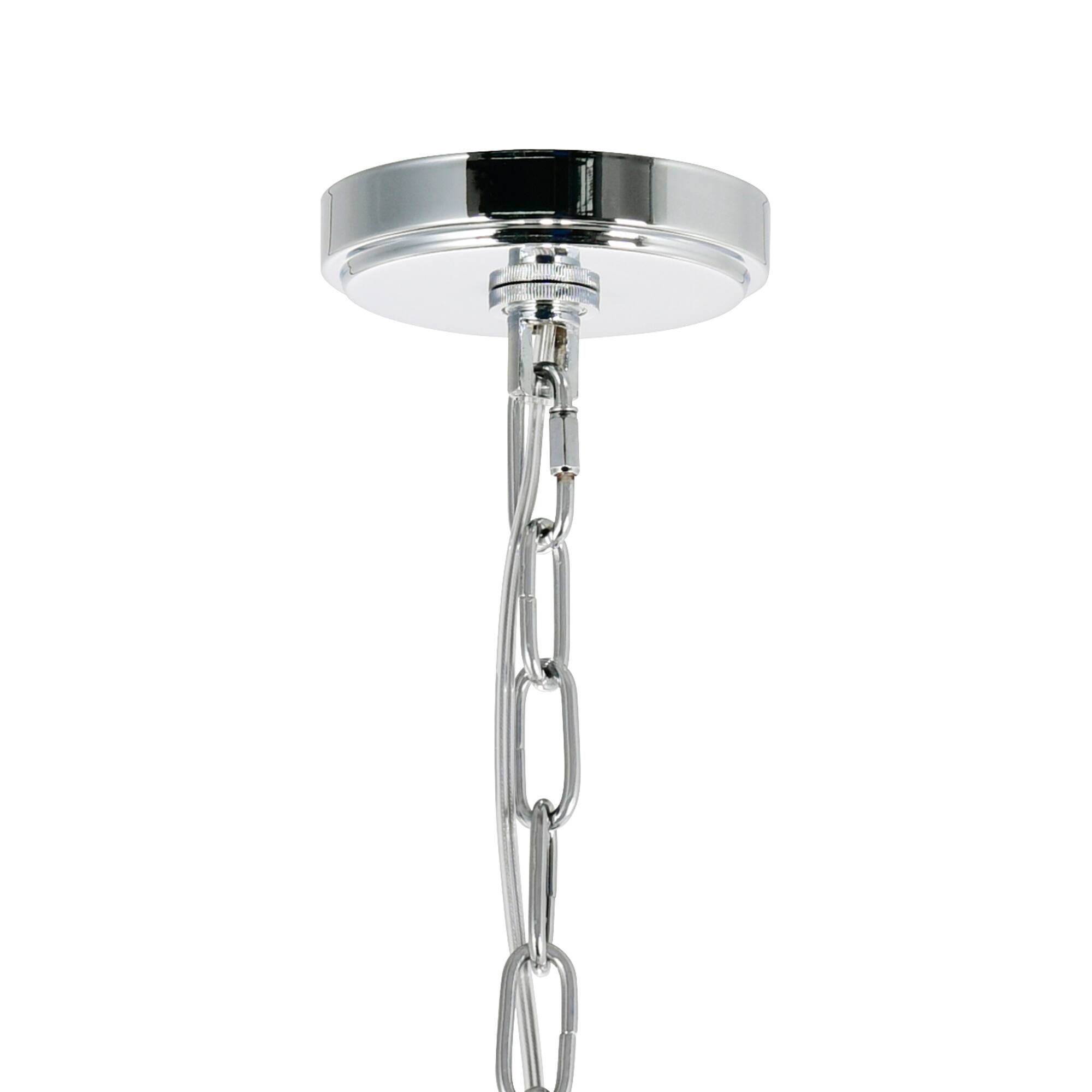 Alt View 2. CWI Lighting - Princeton 6 Light Down Chandelier With Chrome Finish - Chrome.