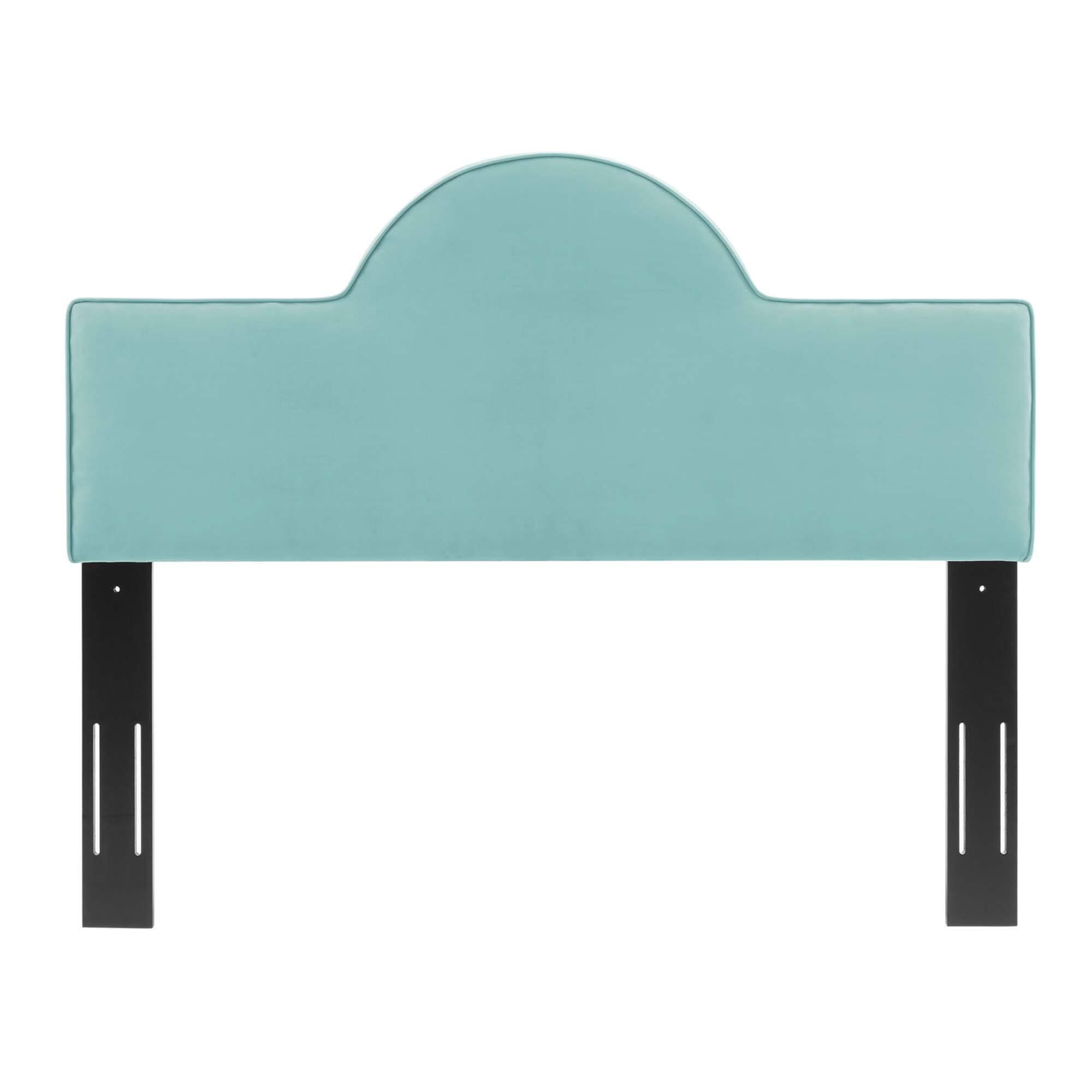 Left. Modway - Dawn Performance Velvet Twin Headboard by Modway - Mint.