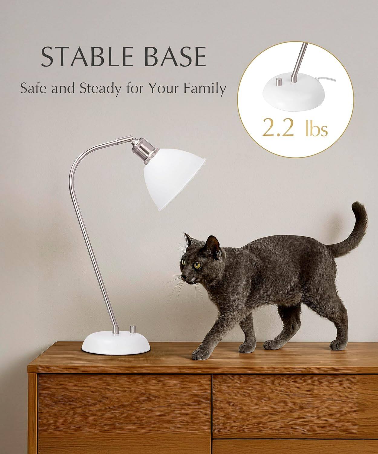 STABLE BASE  
Safe and Steady for Your Family  

2.2 lbs