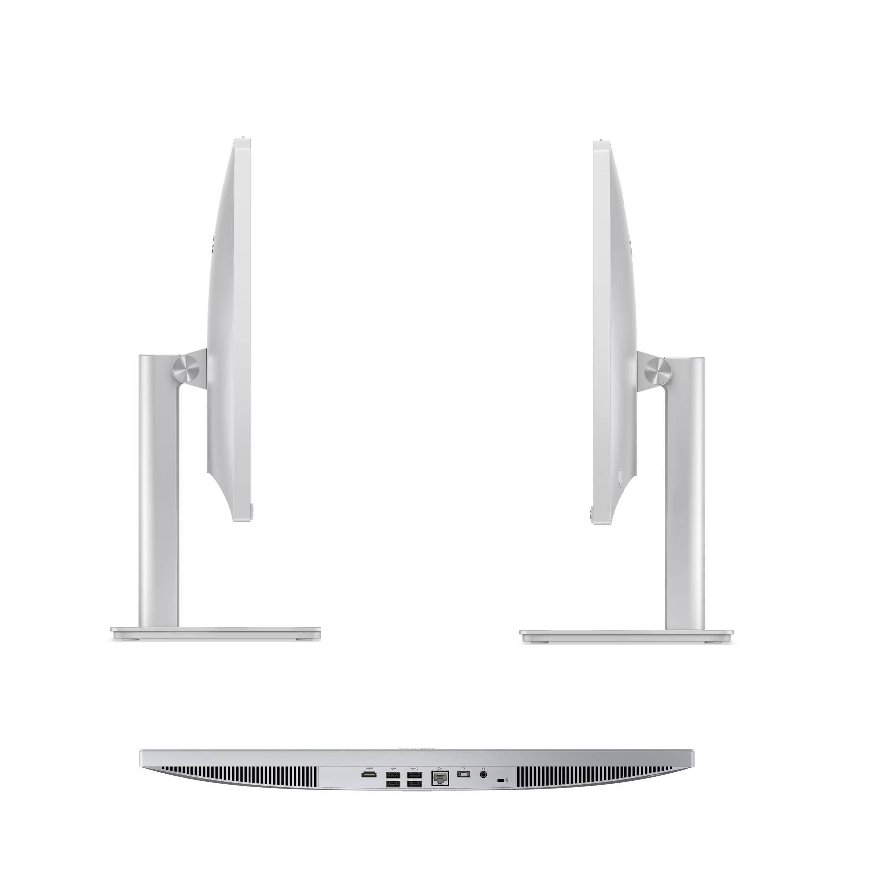Alt View 9. Lenovo - A100 All-in-One 23.8 FHD Display (N100, 32GB, 1TB SSD, Intel UHD, WiFi 6, Webcam, Win 11 Pro) w/USB Hub - Cloud Grey.