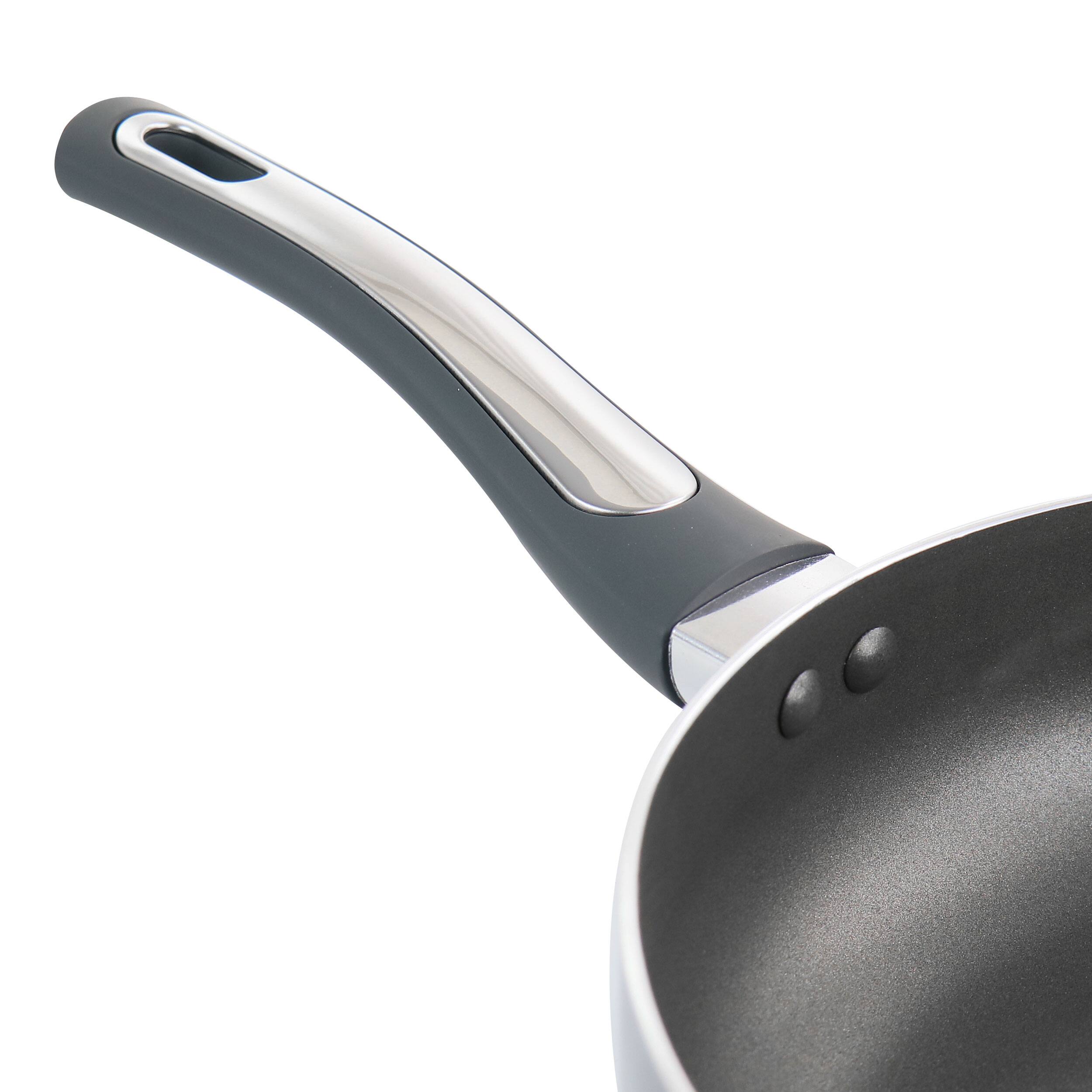 Alt View 3. Oster - Oster 3.5 Quart Aluminum Saute Pan with Lid - Silver.
