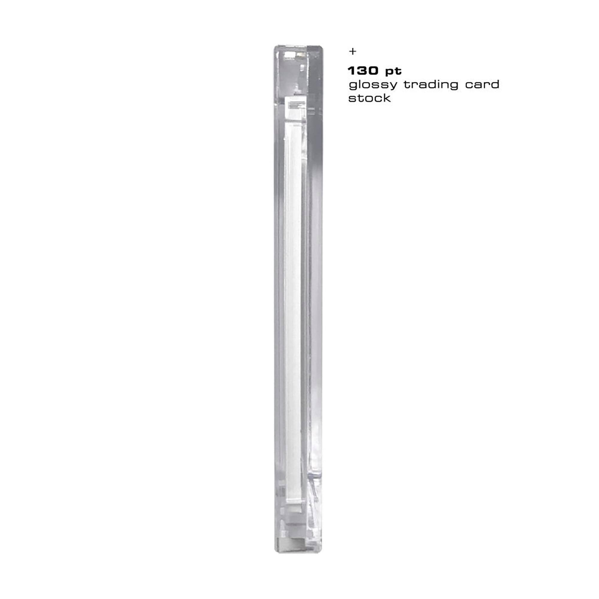 + 130 pt glossy trading card stock