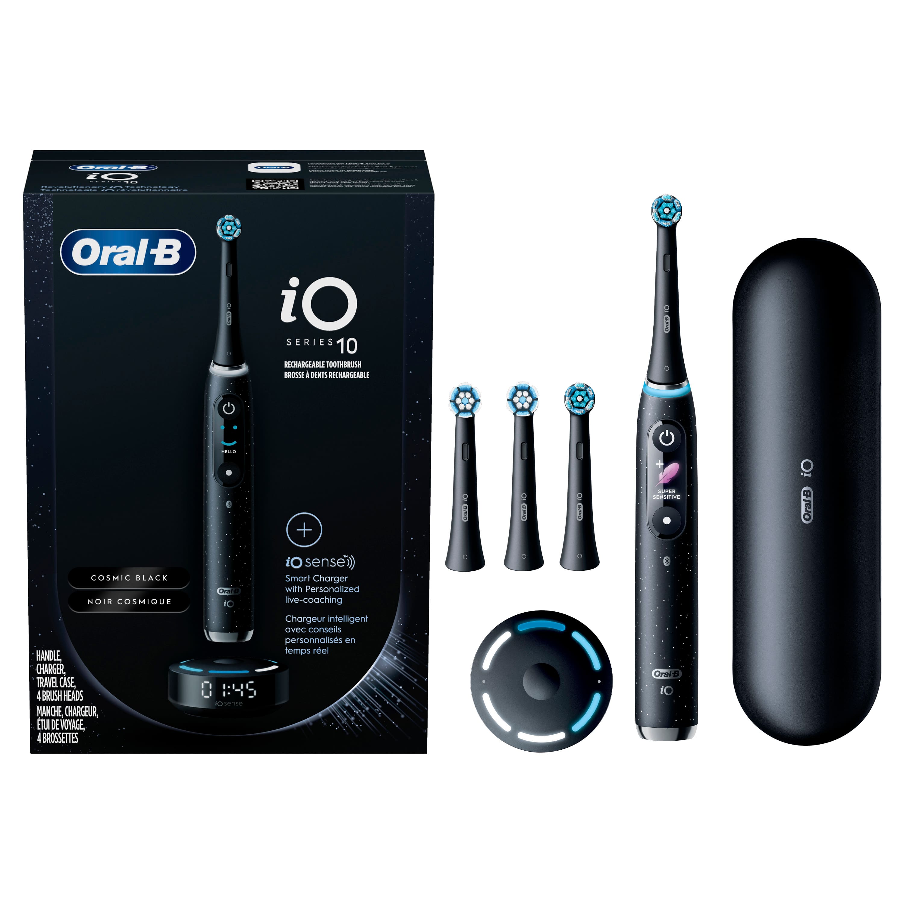 Oral B iO Series 10 Rechargeable Electric Toothbrush Black iO10