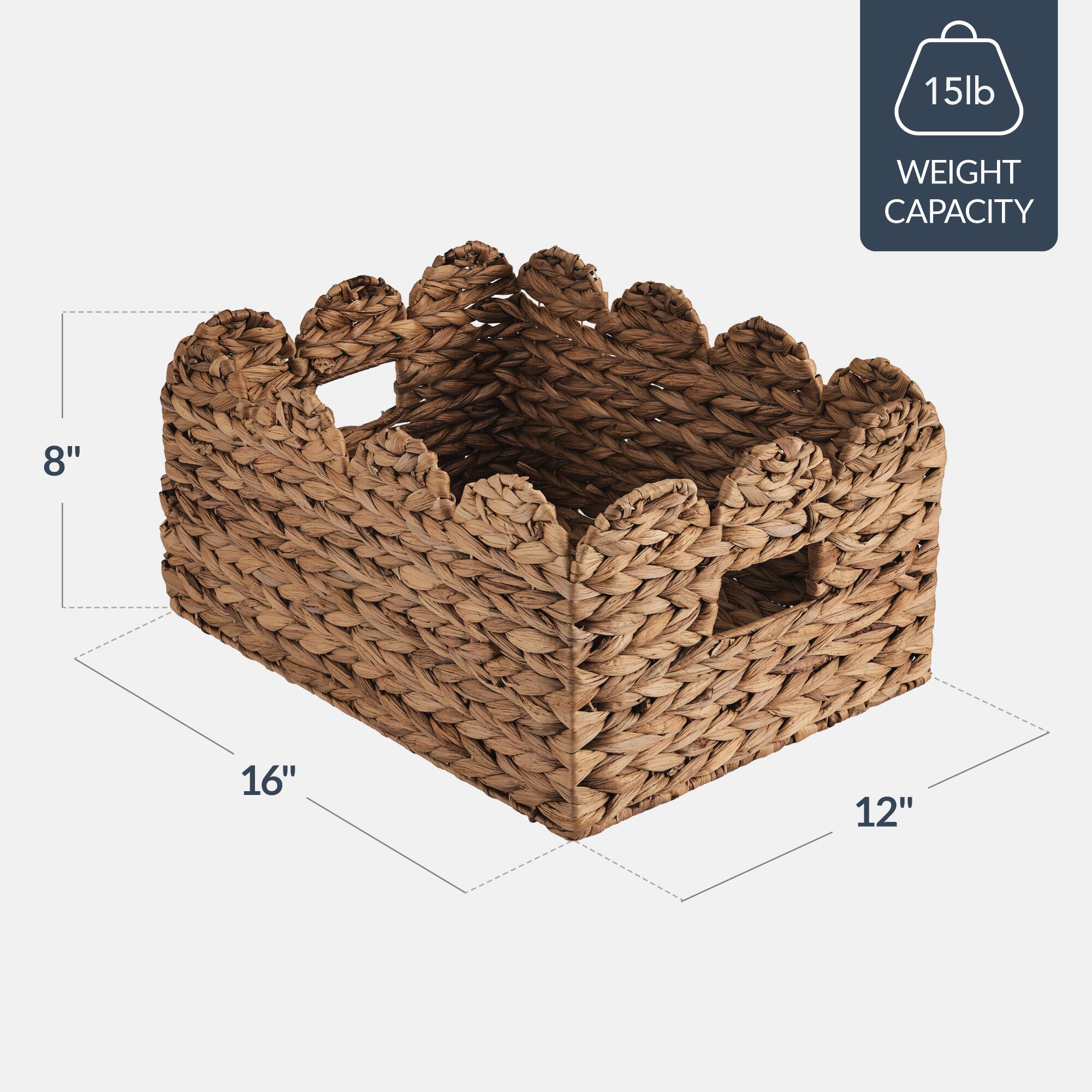 15lb WEIGHT CAPACITY  
8" x 16" x 12"