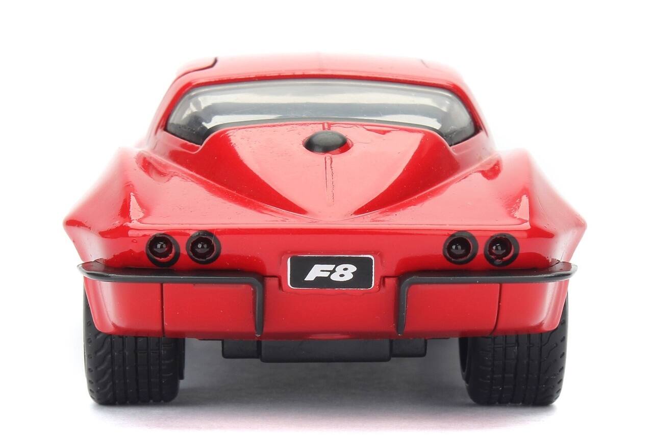 Back. Jada - Letty's Chevrolet Corvette Fast & Furious F8 "The Fate of the Furious" Movie 1/32 Diecast Model Car  by Jada - Red.