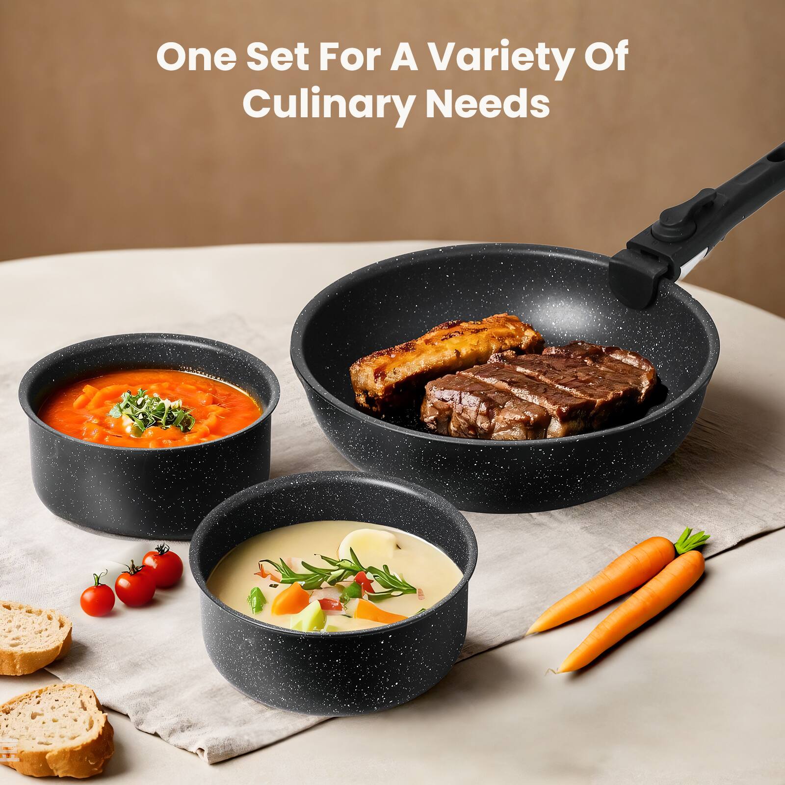 One Set For A Variety Of Culinary Needs