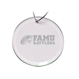 Jardine - Florida A&M Rattlers 3'' Glass Round Ornament - Multicolor