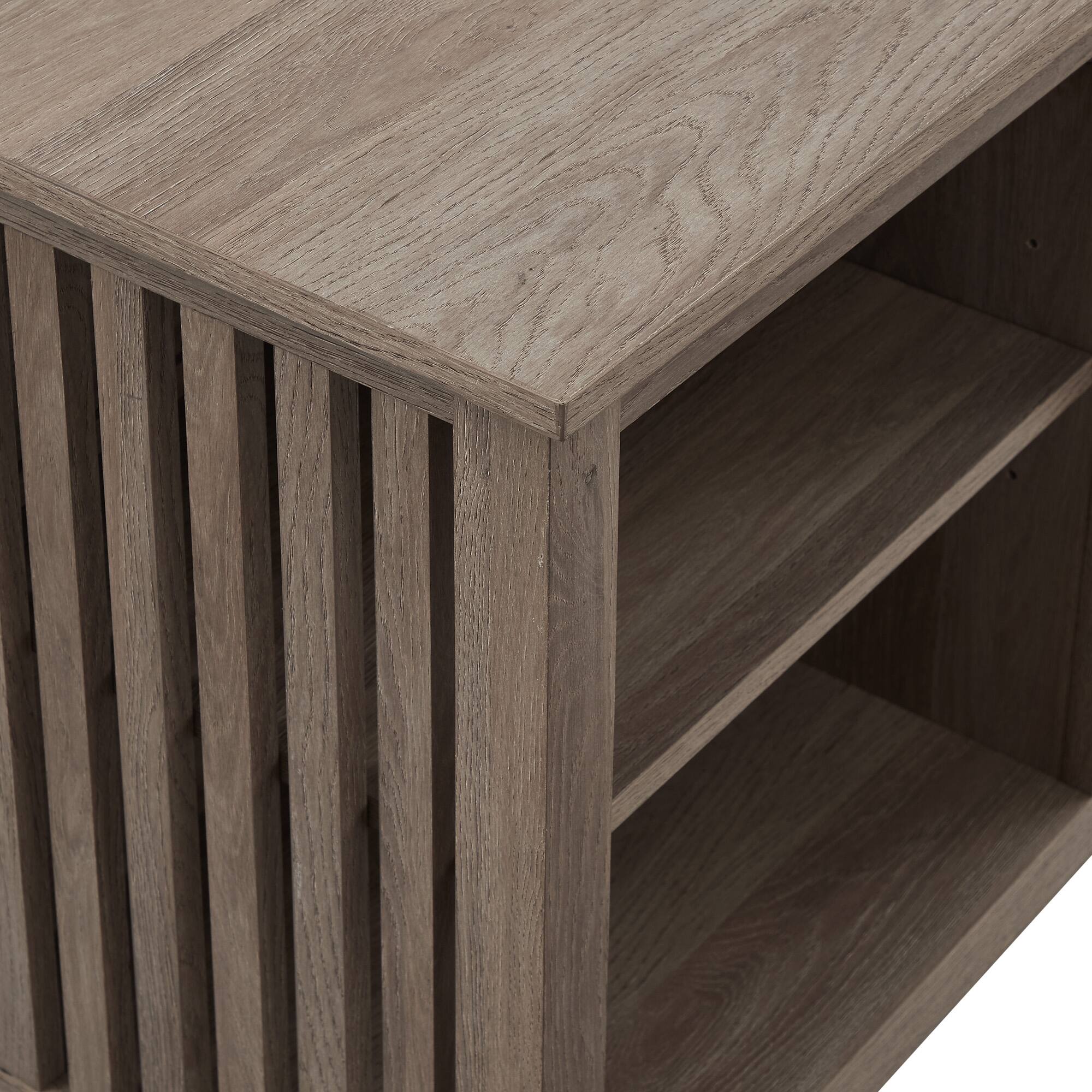 Alt View Zoom 32. Walker Edison - Mission-Style Fireplace TV Stand for Most TVs up to 65” - Driftwood.