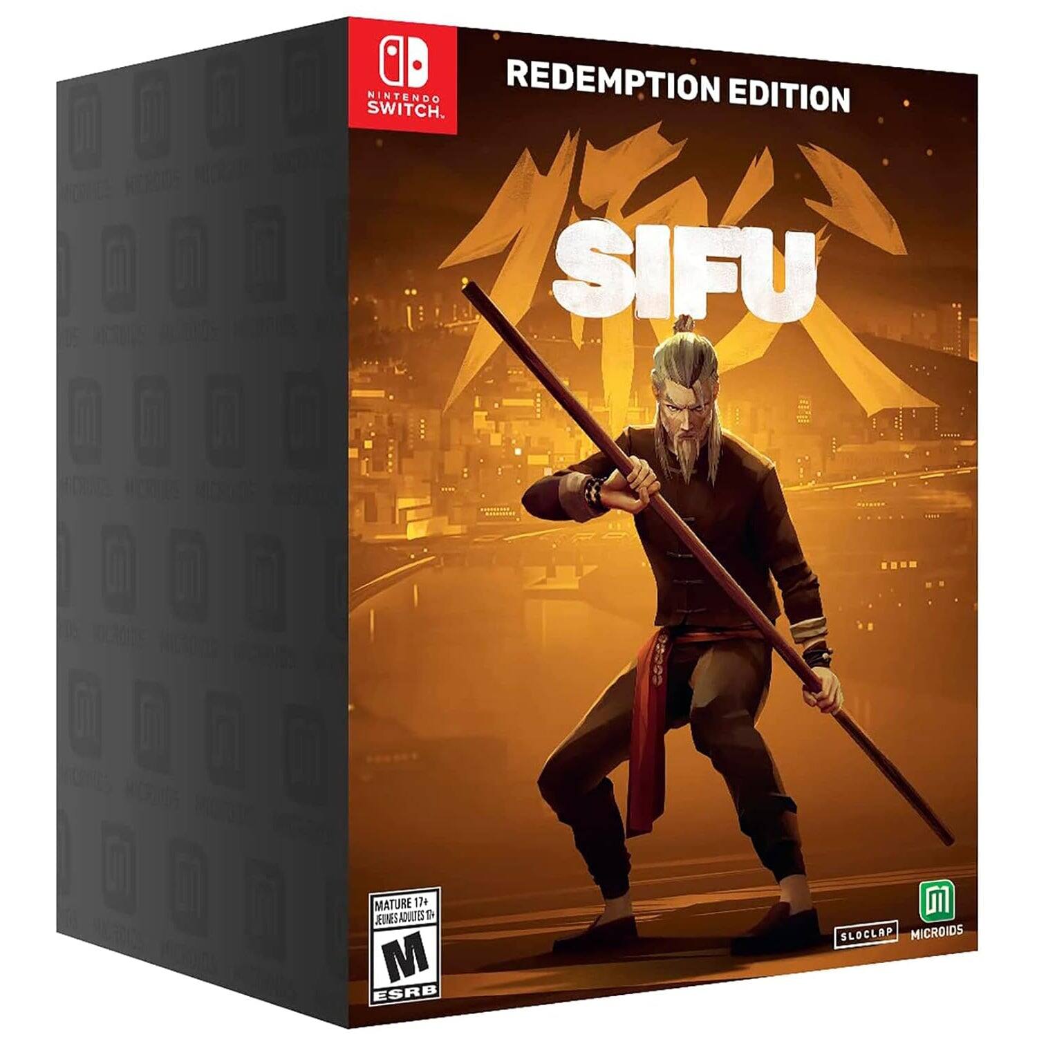NINTENDO SWITCH  
REDEMPTION EDITION  
SIFU  
MATURE 17+  
JEUX ADULTES 17+  
ESRB  
BLOCLAP  
MICROIDS