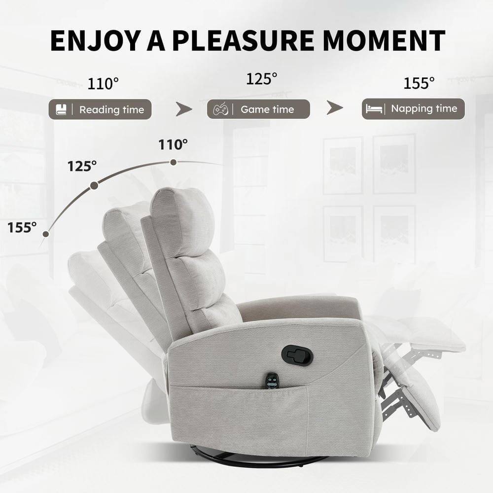 ENJOY A PLEASURE MOMENT

110° Reading time  
125° Game time  
155° Napping time