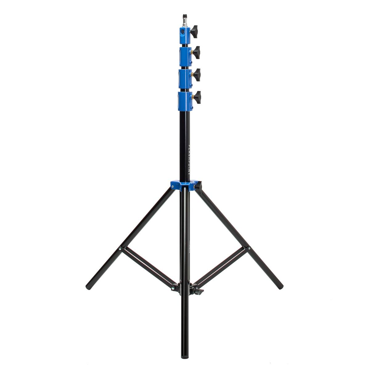 Alt View 3. Flashpoint - Flashpoint Pro Heavy-Duty Air-Cushioned Light Stand (Blue, 9.5').