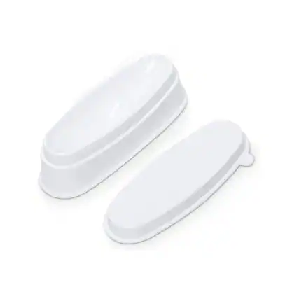 Front. Beauty Hub Ecommerce - Nail Dipping Powder Tray - White.