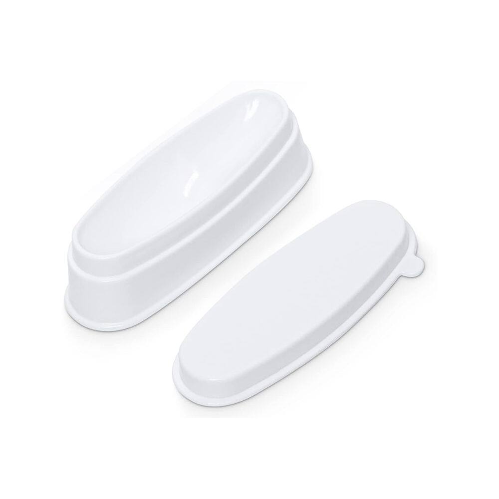 Front. Beauty Hub Ecommerce - Nail Dipping Powder Tray - White.