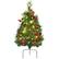 Alt View 18. Costway - Set of 2 Pre-lit Christmas Trees 24in Battery Powered Pathway Outdoor Decoration - Green.