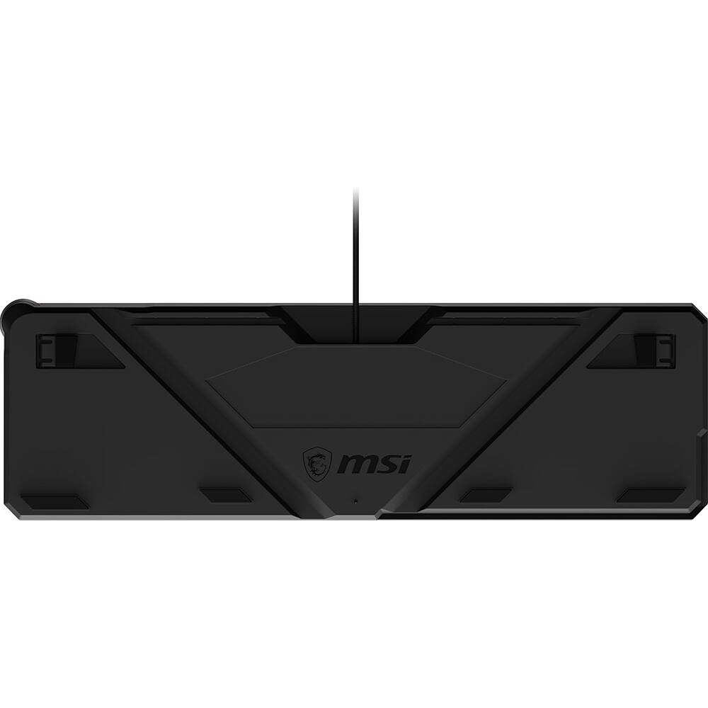 Alt View 6. MSI - MSI STRIKE 600 SILENT Gaming Keyboard - Cable Connectivity - USB 2.0 Interface - RGB LED - 104 Key(s) - English (US) - Black.