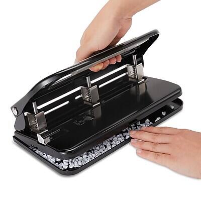 Alt View 4. Staples - Circle 3-Hole Punch, 30 Sheet Capacity, Black (24549/33989) - Black.
