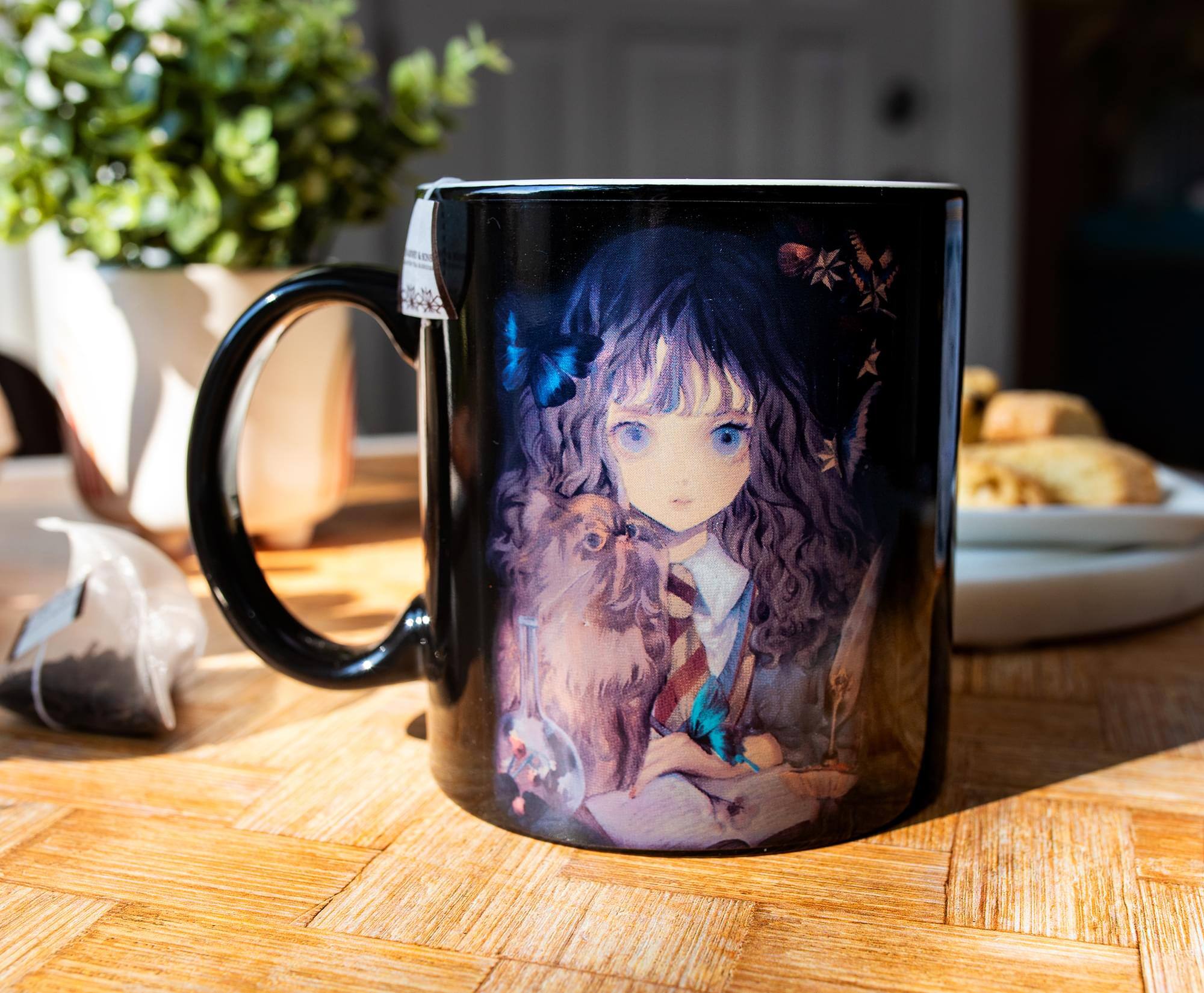 Alt View 5. Silver Buffalo - Harry Potter and Hermione Granger Anime-Style Ceramic Mug | Holds 20 Ounces - Black.