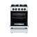 Alt View 1. Forno Appliances - Breno 2.3 Cu. Ft. Freestanding Gas Range with Antique Brass Accents - White.