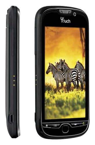 Front Standard. HTC - myTouch 4G Cell Phone (Unlocked) - Black.