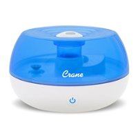 CRANE - 0.2 Gal. Personal Ultrasonic Cool Mist Humidifier - Blue/White - Front_Zoom