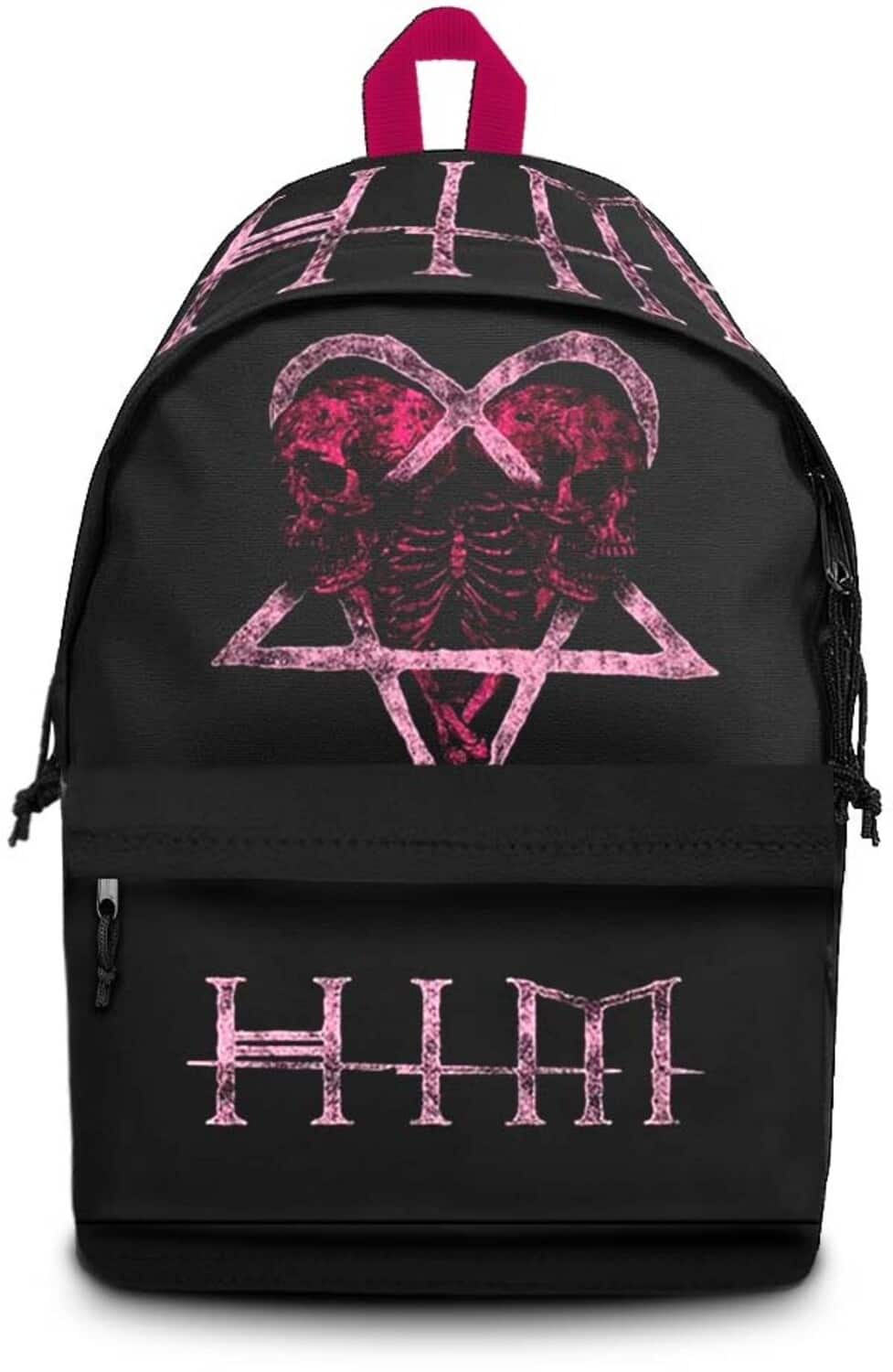PopMarket - HiM - Rocksax - HIM - HIM Logo - Daypack with Laptop Pocket (Black) - Multicolor