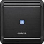 Front. Alpine - 500W Class D Digital Mono Amplifier with Low-Pass Crossover - Black.