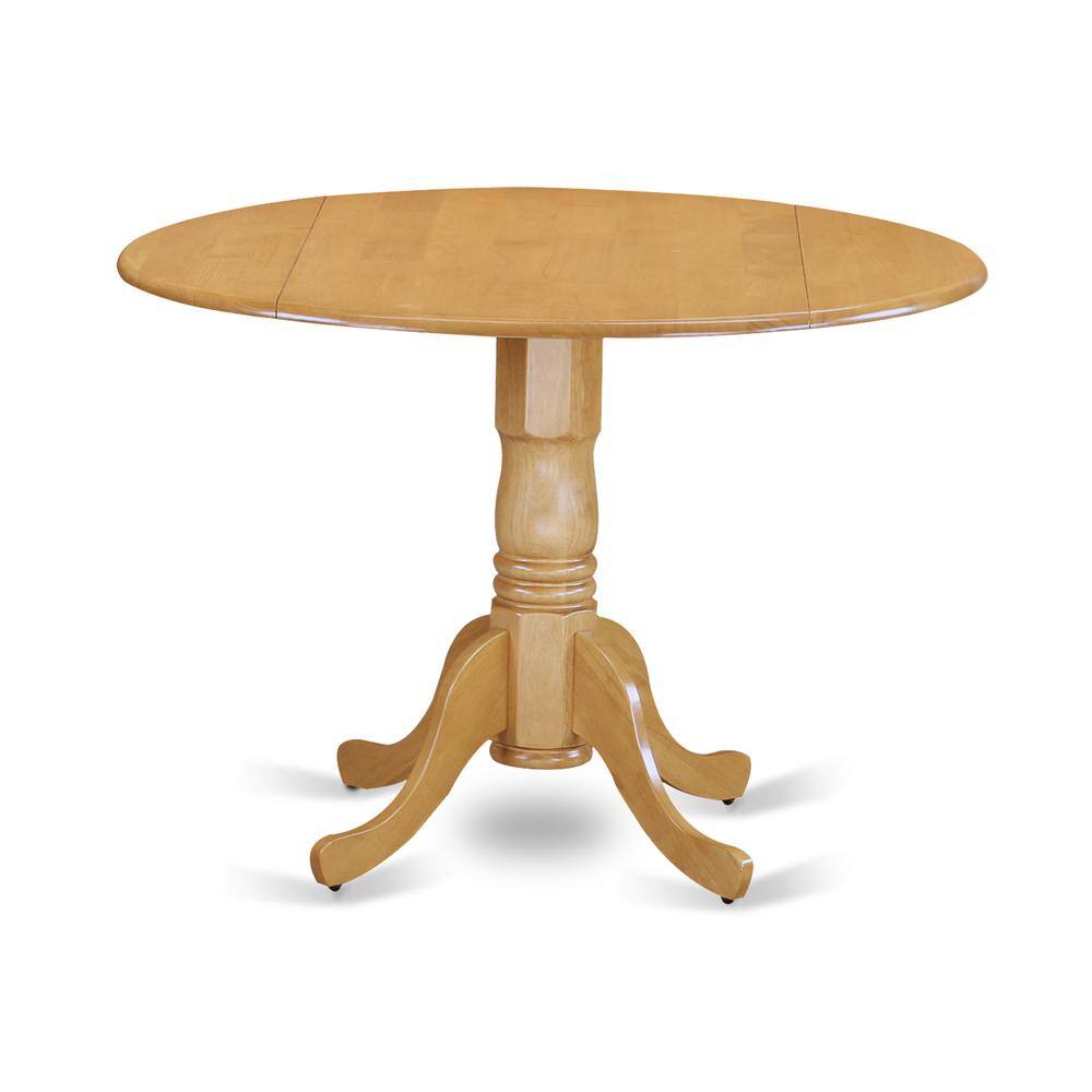 Angle. East West Furniture - 3 Pc Kitchen nook Dining set-Kitchen Table and 2 Dining Chairs - Oak.