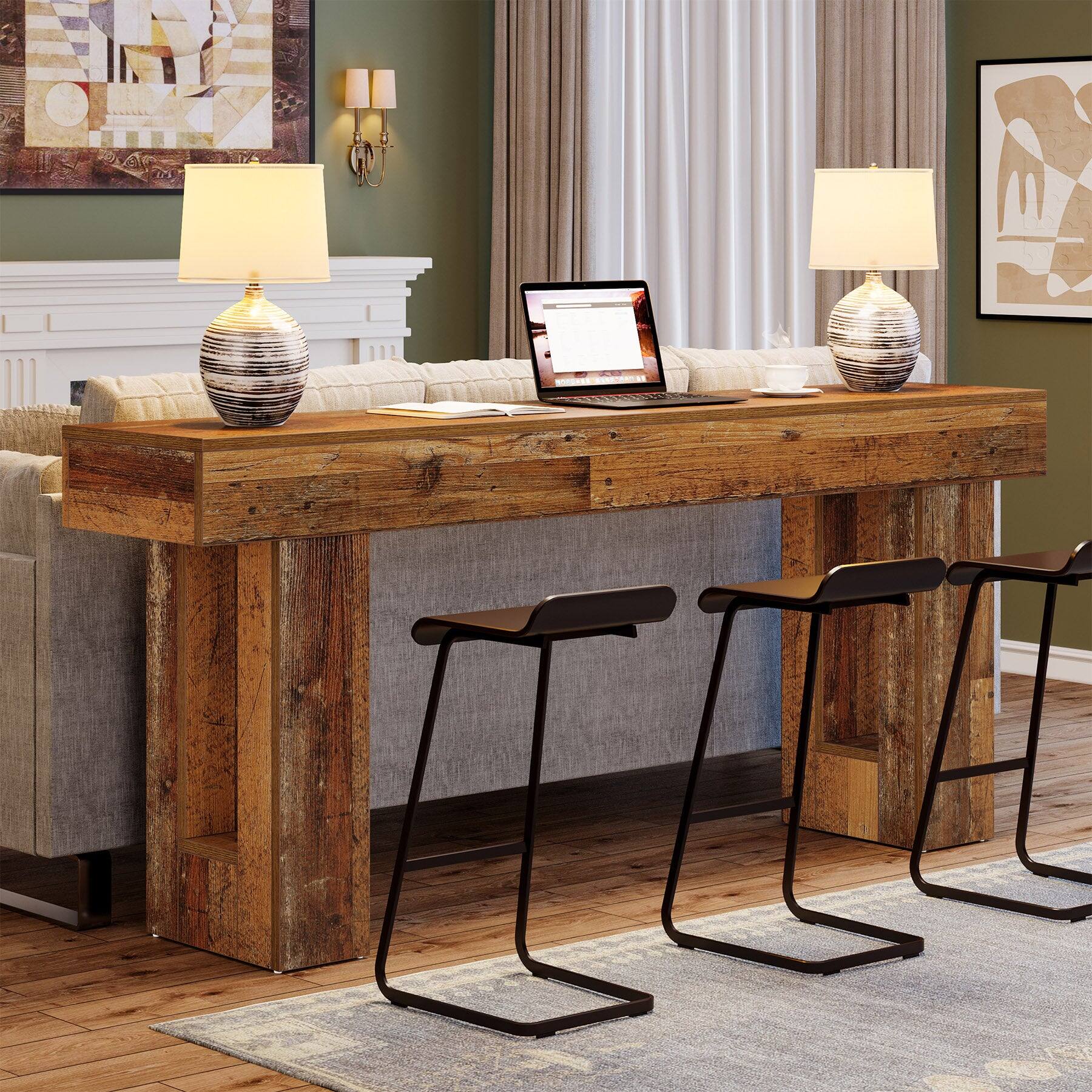 Tribesigns Console Table with Engineered Wood Construction and ...