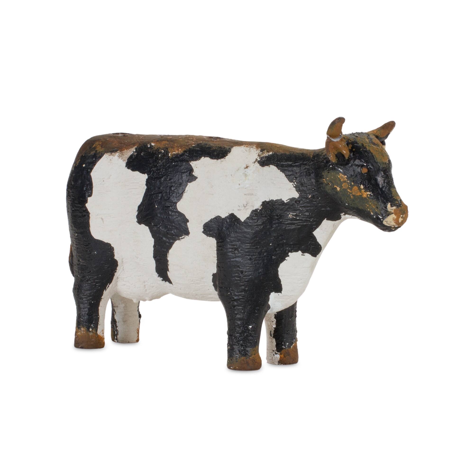 Angle. BreeBe - Farm Animal Candle Holder (Set of 4) - White, Brown, Black.