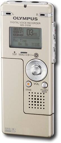Angle Standard. Olympus - Digital Voice Recorder/Music Player - Gold.