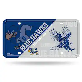 Rico Industries - Dickinson State Blue Hawks 12x6 Metal License Plate Auto Tag - Multi