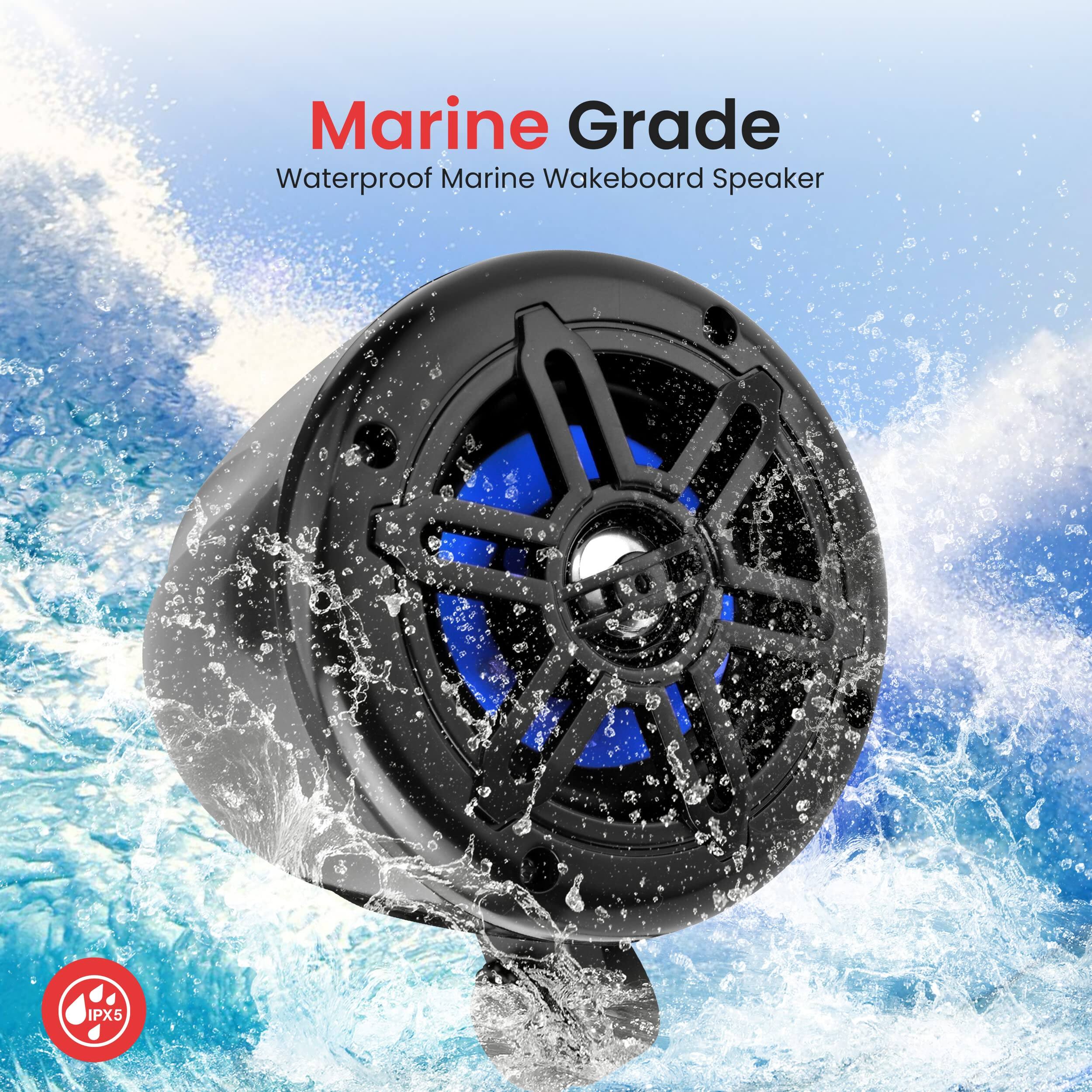 Marine Grade  
Waterproof Marine Wakeboard Speaker  
IPX5